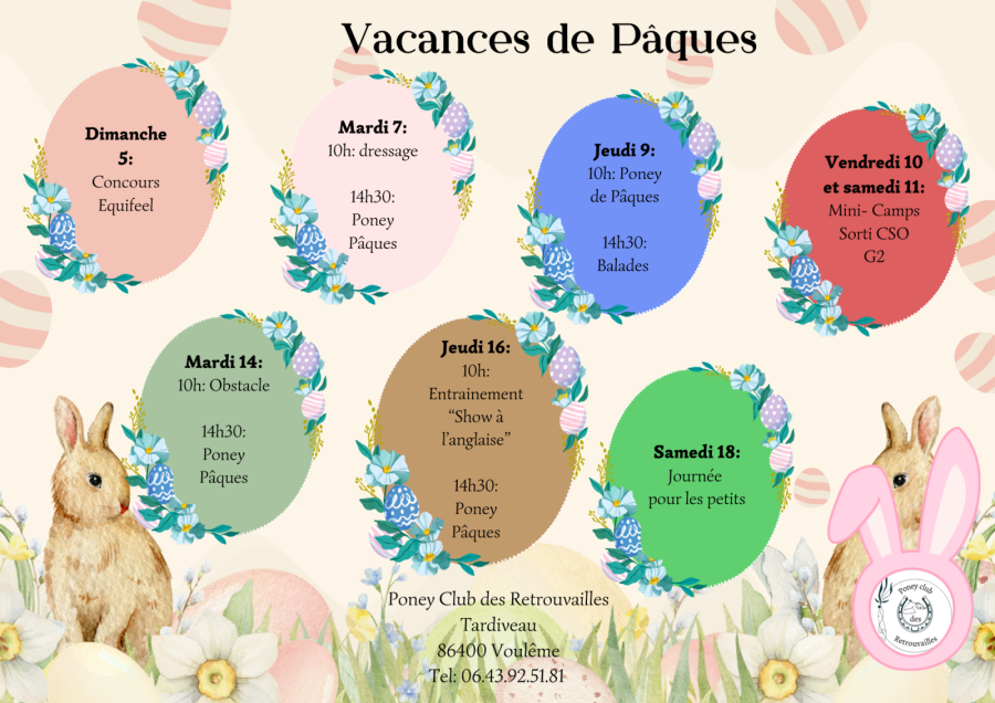 Vacance de Paques 2026