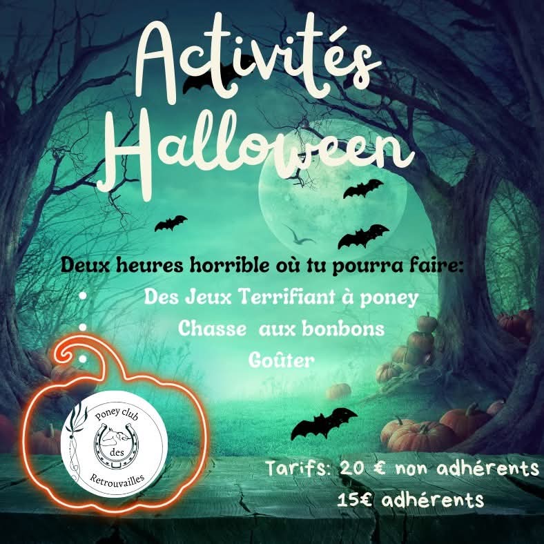 Activités Halloween au Poney Club des Retrouvailles