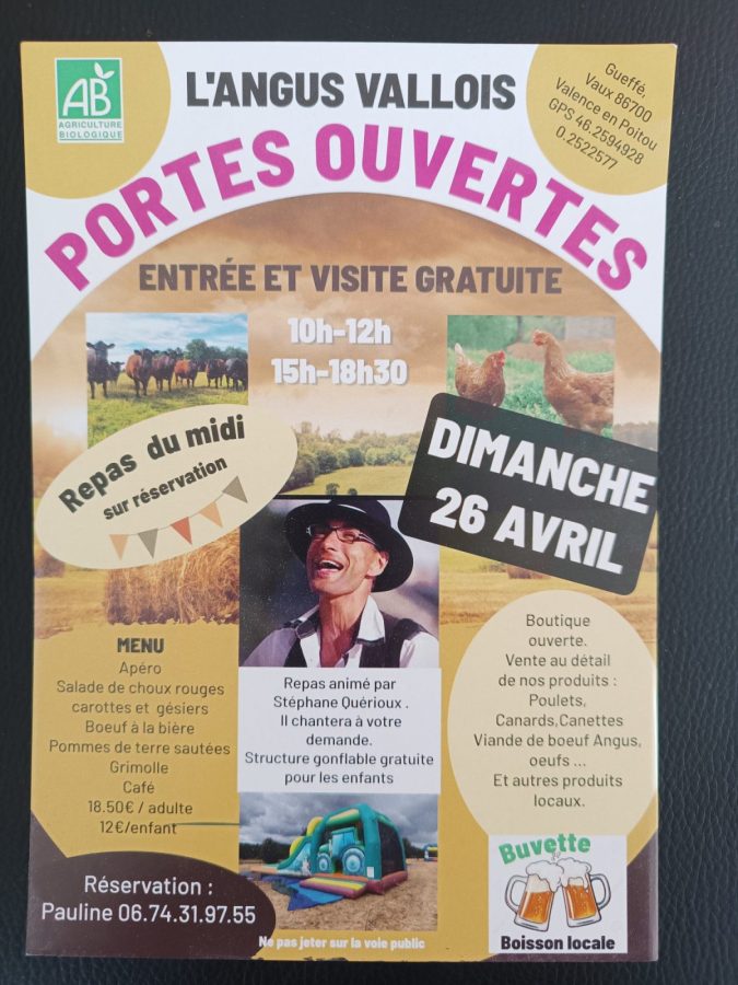 Portes Ouvertes l&rsquo;ANGUS Vallois 2026