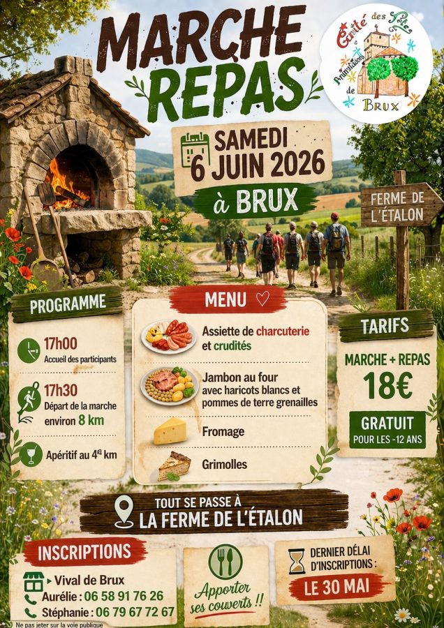 Marche repas Brux 2026