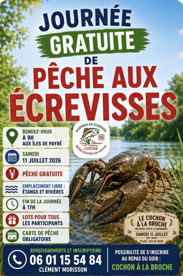 Journée gratuite pêche aux écrevisses