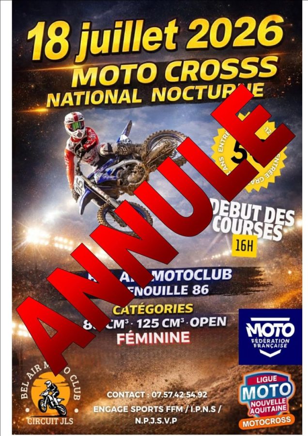 Moto cross Bel air