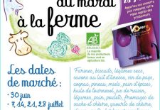 Marché d&rsquo;été à la ferme de la Reversaie