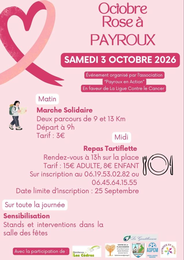 Octobre rose à Payroux