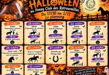 Vacances d&rsquo;Halloween au Poney Club des retrouvailles