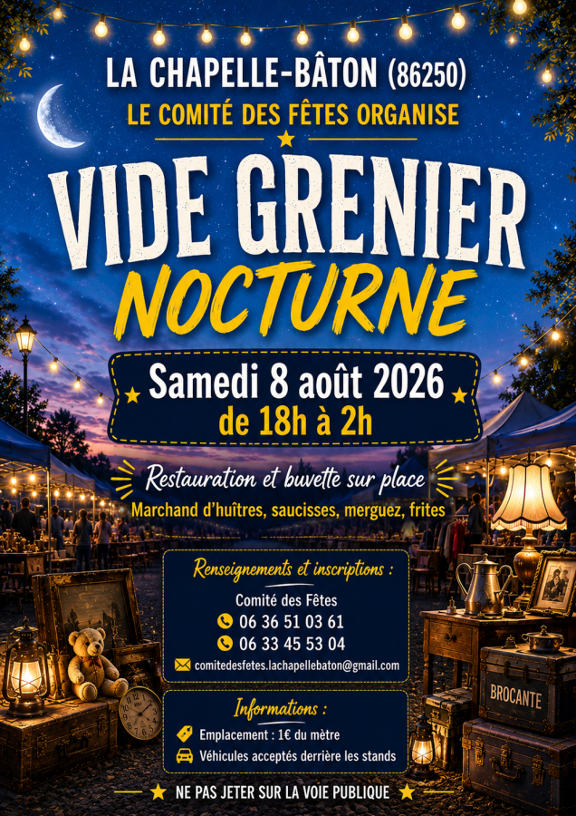 AFFICHE VIDE GRENIER