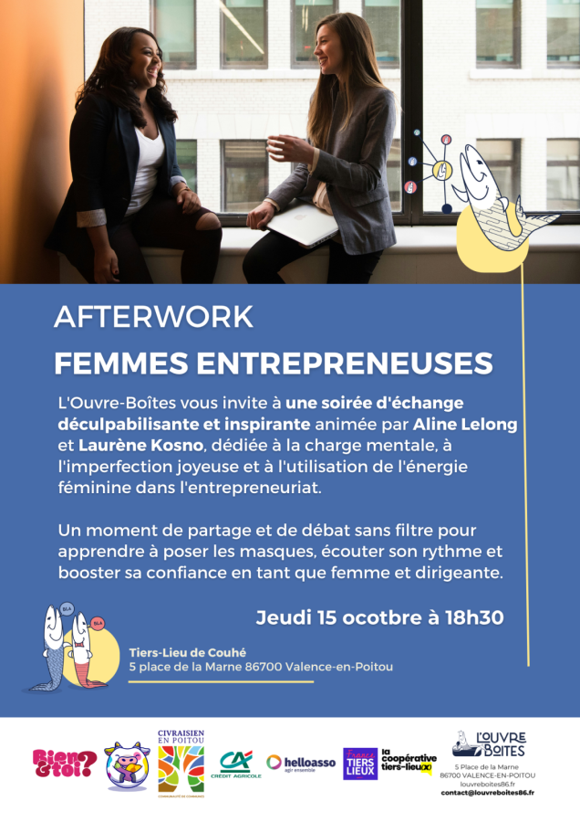 Affiche afterwork femmes entrepreneuses
