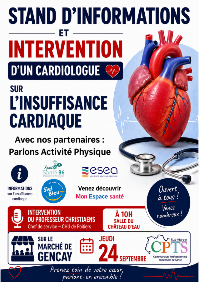 CPTS 24 sept 2026  Parlons Insuffisance Cardiaque et activité physique !
