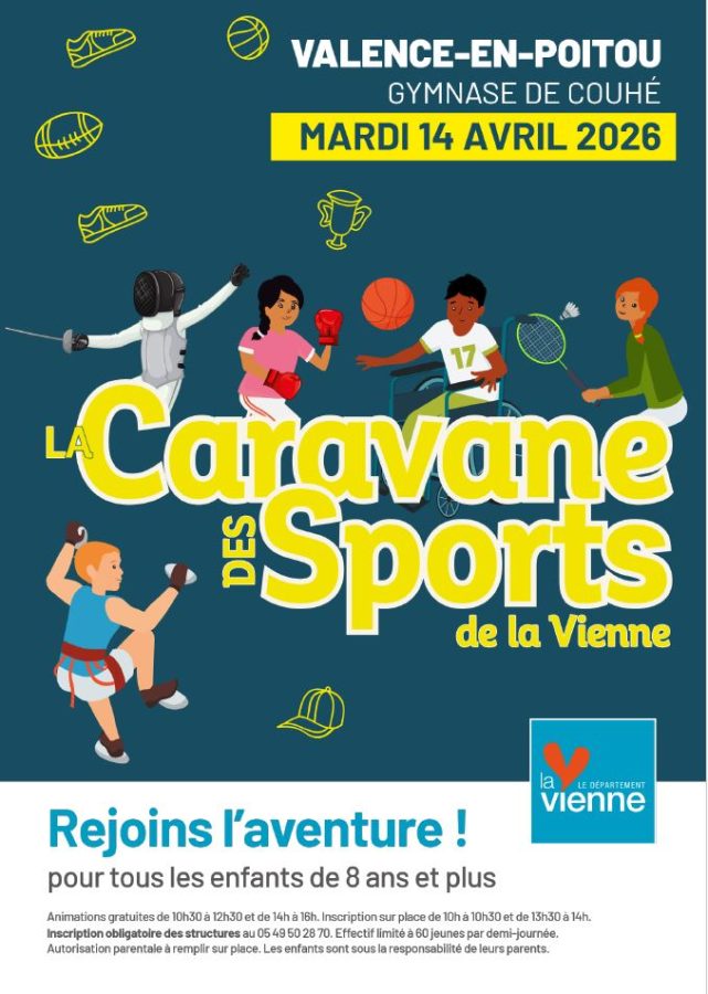 Caravane des sports Couhé 14 avril 2026