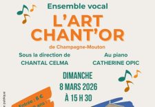 Concert de l&rsquo;ensemble vocal « L&rsquo;Art Chant&rsquo;Or »