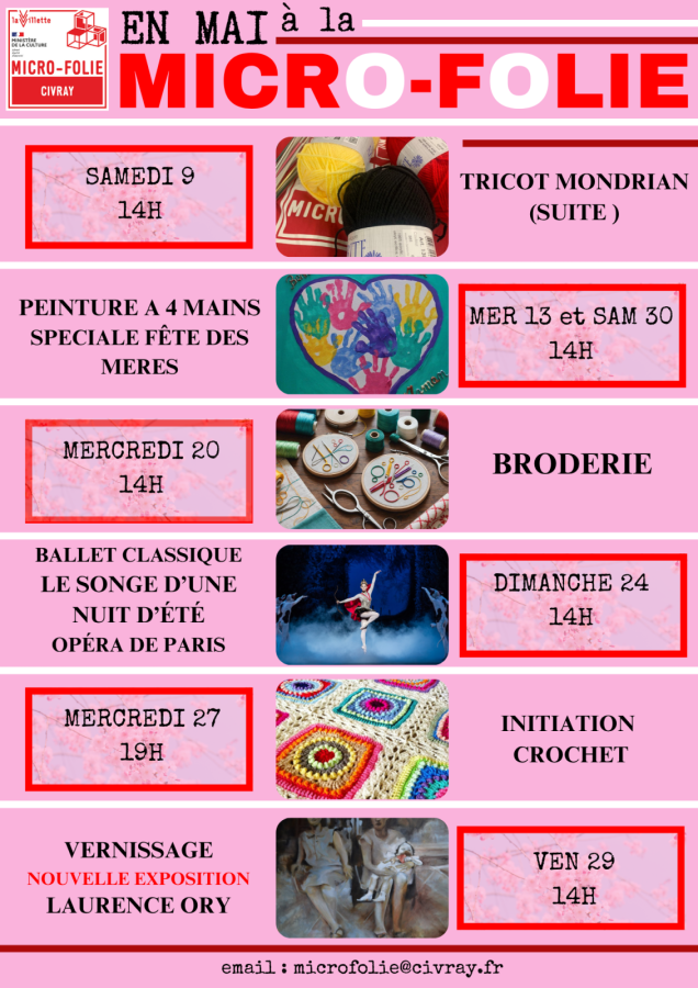 Atelier mai 2026
