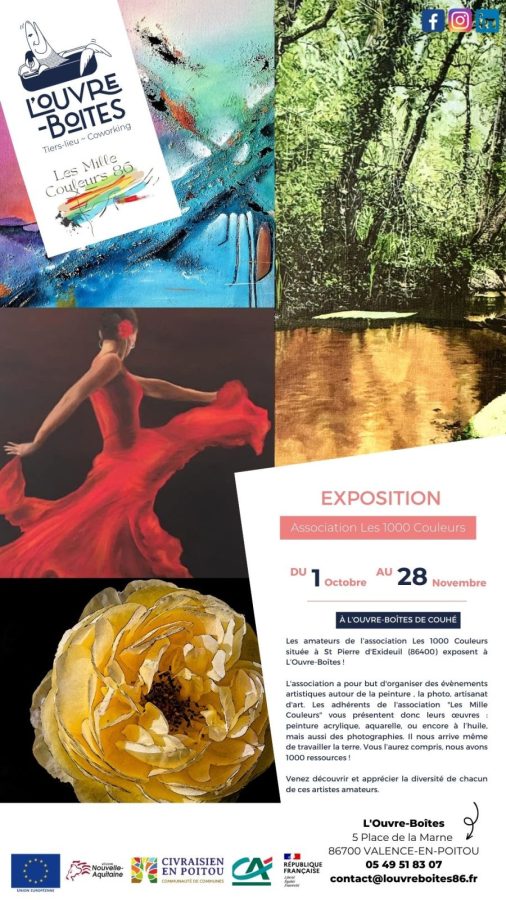 Exposition 1000 Couleurs à l’Ouvre Boîtes à Couhé