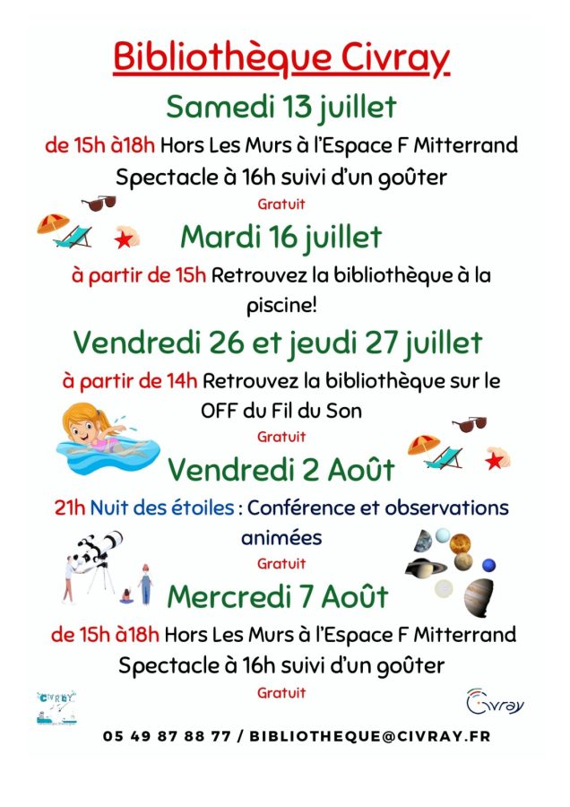 PROGRAMME ETE 2026