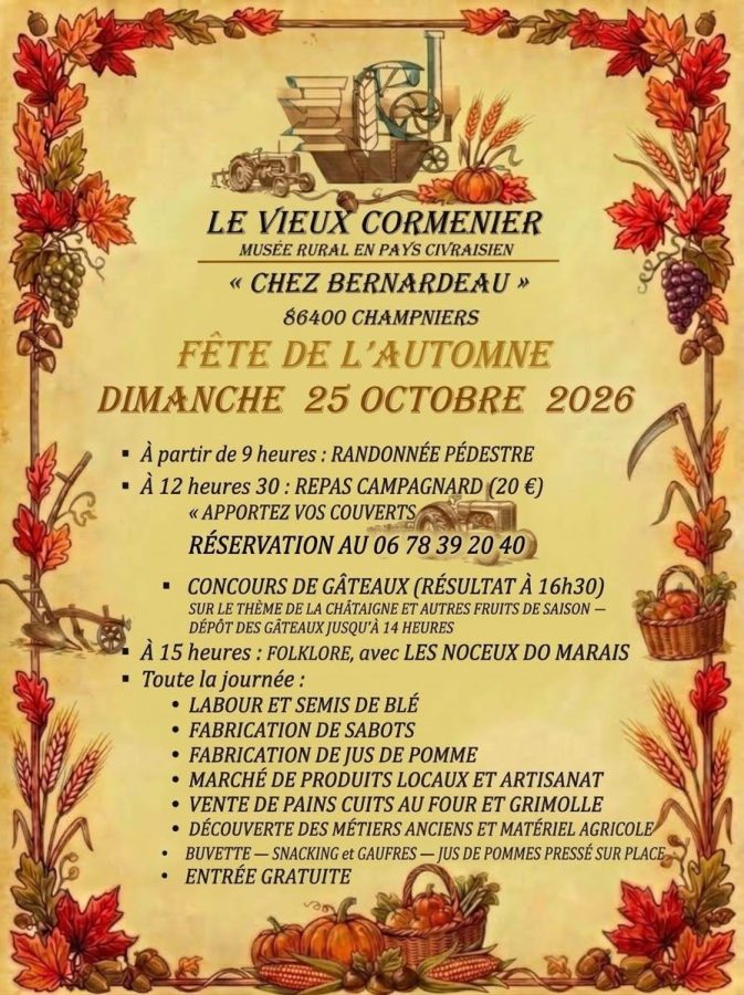 Fête de l&rsquo;automne 2026