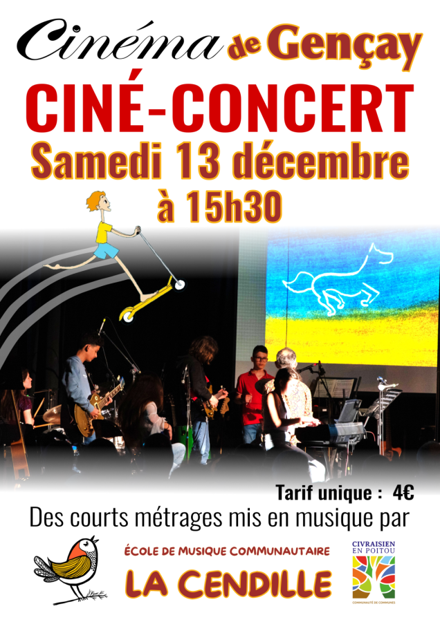 affiche ciné concert 13 12 2025