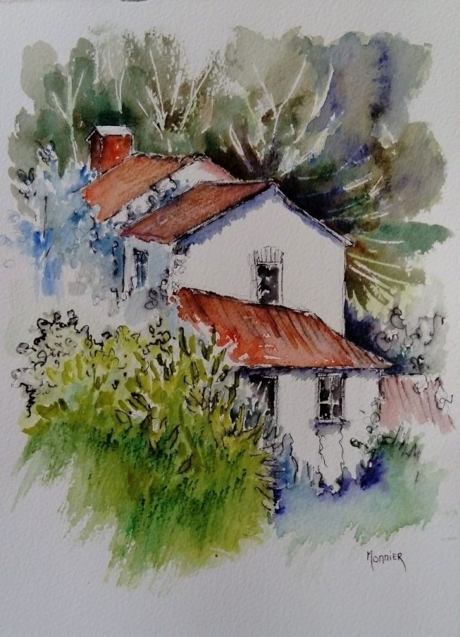 aquarelle – croquis de Cathy Monnier