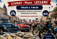 Exposition voitures anciennes, mobylettes et Solex