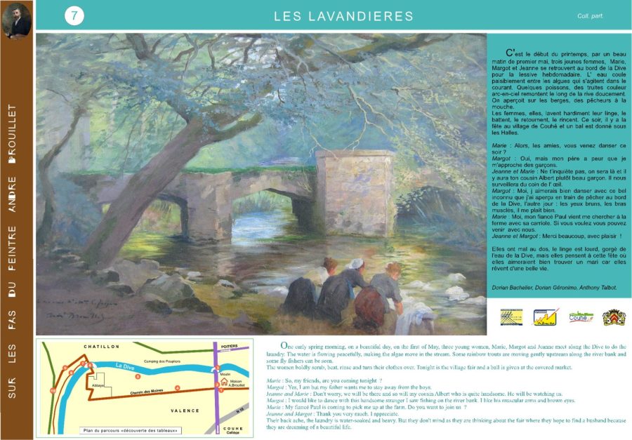 les lavandières Circuit André Brouillet à Couhé Valence en Poitou