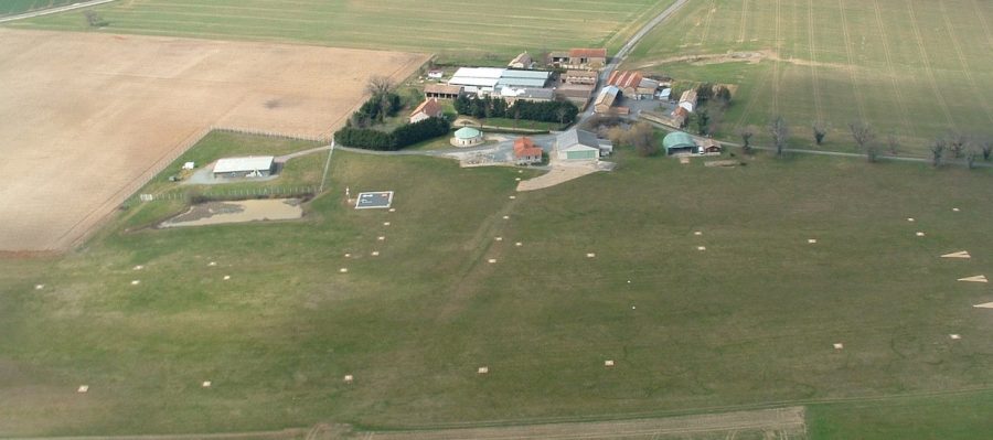 plateforme vue aérienne du site